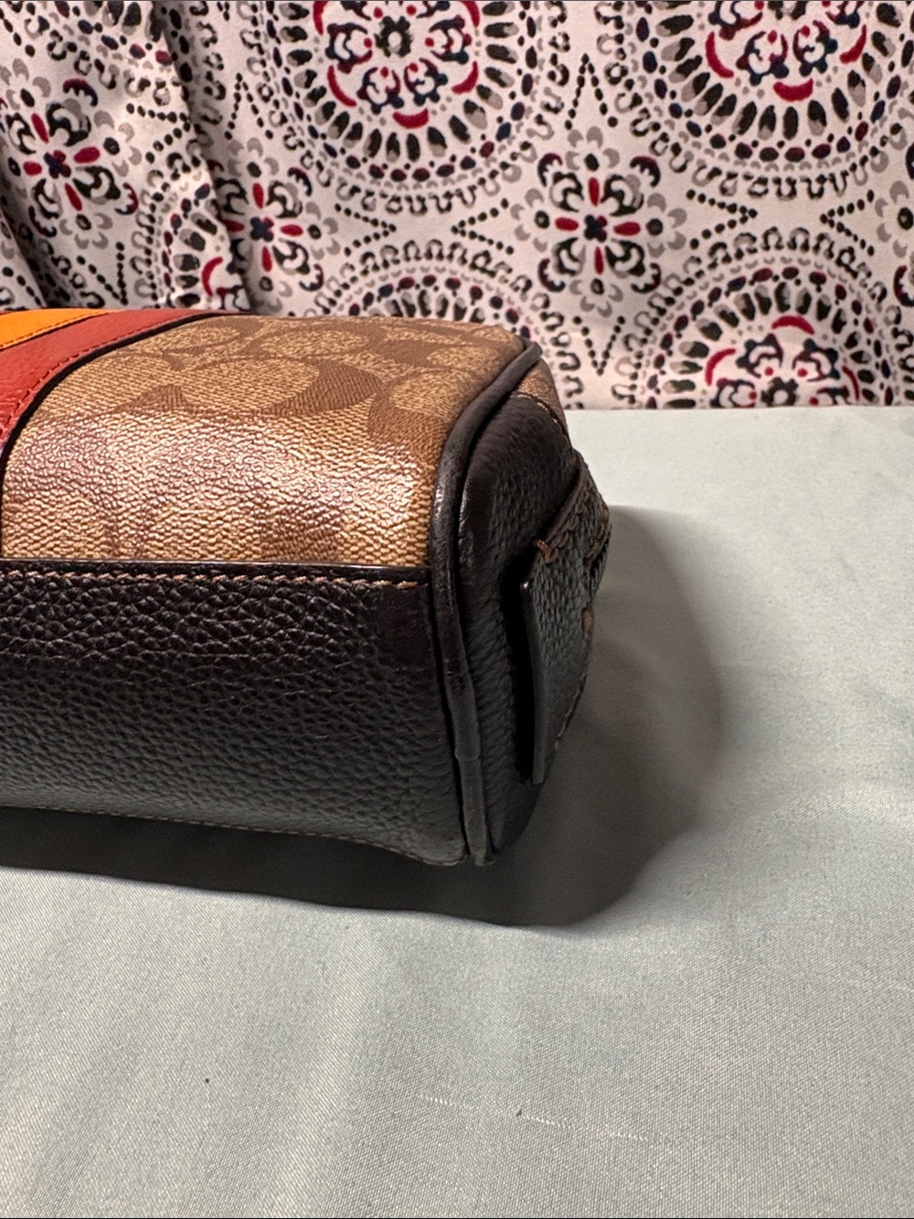 Coach Signature Varsity Stripe Dopp Kit / Toiletry Bag - Picture 9 of 13